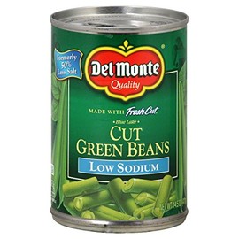 Del Monte Blue Lake Cut Green Beans LOW SODIUM 14.5 Oz. (3 Pack)