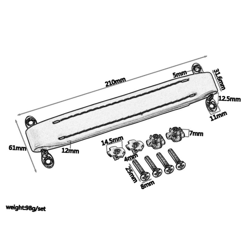 OSALADI Amplifier Handle Strap Pu Leather Handle for Speaker Reinforcement