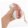 IWOWHERO Shower Exfoliating Bath Sponge Set 3 Colors Body Net