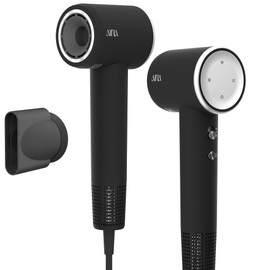 AINA Hair Dryer, Blow Dryer - Brushless Motor, 110,000 RPM Lightweight, Ionic Travel 110V/ALCI Plug(Cool Silver)