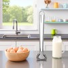 1Pc Silver Egg Beater Stainless Steel Mini Spring Coil Whisk
