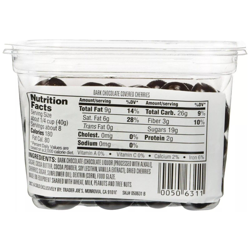 Trader Joe's 4 Packs Trader Joe's Dark Chocolate Covered Cherries