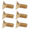 50Pcs Flat Hex Socket Screw M3 Pure Copper Countersunk Head