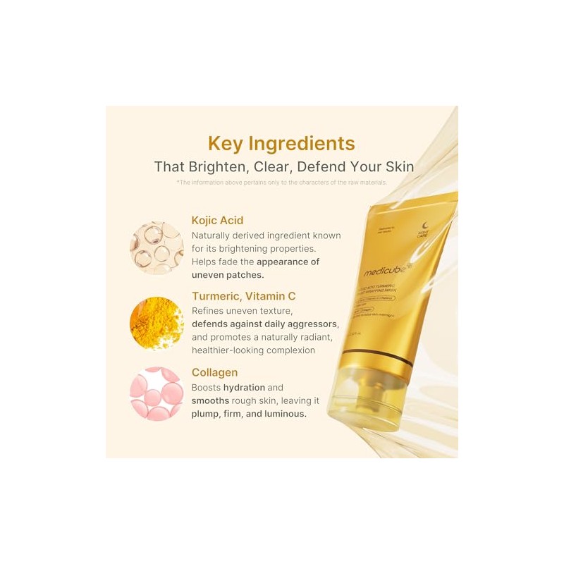 Kojic Acid Turmeric Night Wrapping Mask by Medicube for Women