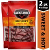 Jack Link's Beef Jerky, Sweet & Hot, Large Jerky Bags