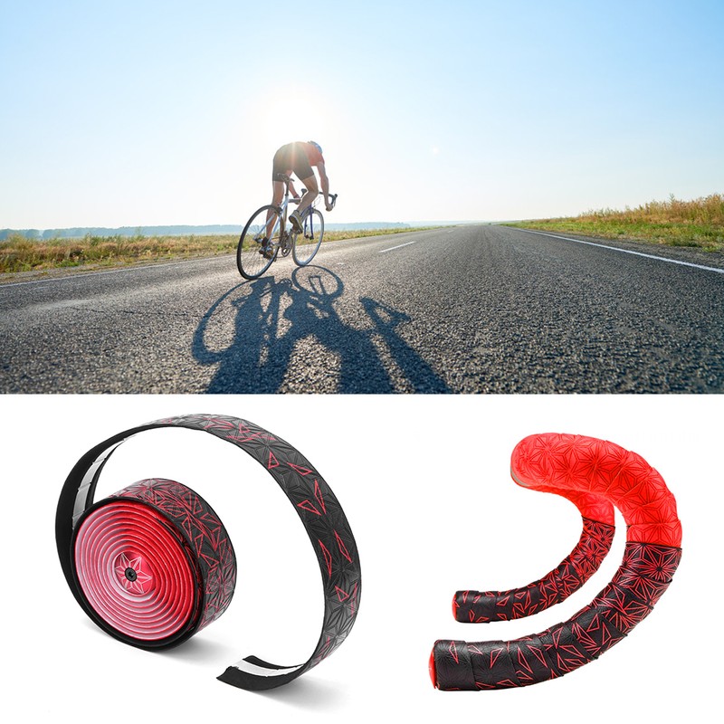 PU Road Bike Bicycle Handlebar Tape High Elastic Breathable Shock