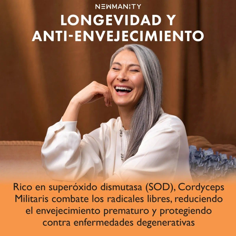 Cordyceps Militaris Newmanity 300 Caps Sin Sabor