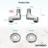 gotonovo Clawfoot Tub Adapter 3-3/8 Inch Adjustable Swing Arms for