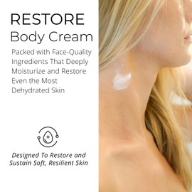 Doctor Rogers Hydrating Body Cream. Unscented Moisturizer for Dry Skin, with Shea Butter, Squalane, Ceramide, & Glycerin Moisturizing Lotion, 8 Ounce (236 ml)