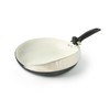 Handy Pan 2-in-1 Nonstick Frying Pan & Strainer, 10-Inch, Ceramic