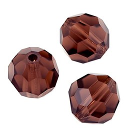 Preciosa Crystal Round Bead 6mm Light Burgundy (Package of 20)