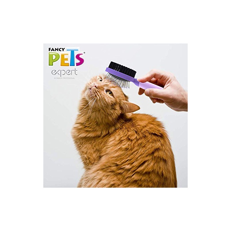 Fancy Pets Cepillo Doble Expert para Gato Pelo Medio y