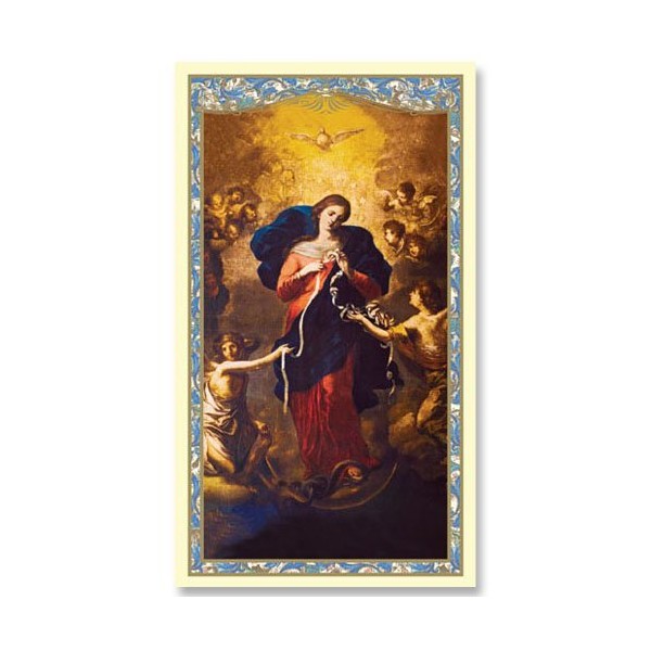 Mary Untier of Knots Holy Card - Powerful and Miraculous Prayer Card (10 pack)
