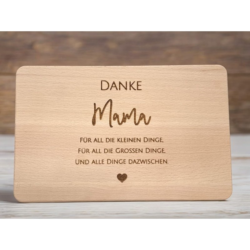Mother's Day Gift Idea - Wooden Breakfast Board with High-Quality