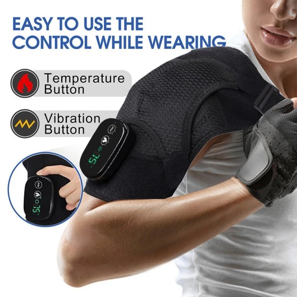 Unbranded Heated Shoulder Massager Support Brace with Vibration Joint Pain