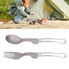 Camping Cutlery Set Camping Foldable Spoon Fork Portable Travel Tableware