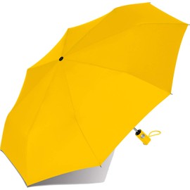 RS-Mini Fully Automatic Pocket Umbrella for Men and Women Open-Close Automatic, yellow, Pocket umbrella with automatic open/close mechanism