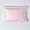 HOMESCAPES Pink Pure Egyptian Cotton Oxford Pillowcase Standard Size 330