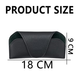 Adunsiaoto Magnetic Visor Sunglasses Holder, Multifunctional Sun Visor Leather Glasses Organiser, Car Sun Visor Leather Sunglasses Case Holder Clip (Black)