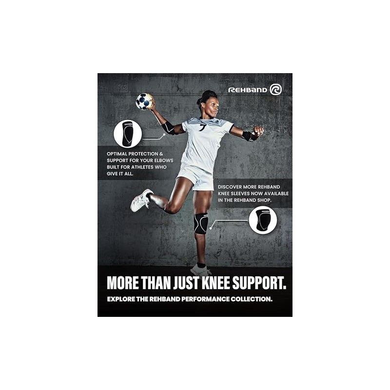Rehband Rodilleras para Dodgeball, Balonmano y deportes de interior, protector