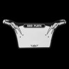 SE Racing "RAD PLATE" old school BMX number plate BLACK / CHROME