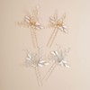 BERYUAN Women Pearl Leaves Hair Pin Hair Clip Bridal Hair