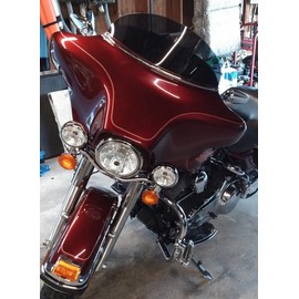 Sled Shields 8" DARK TINT windshield compatible with Harley Davidson Street Glide/Electra Glide/Ultra Classic/Tri-Glide 2014-2023 models