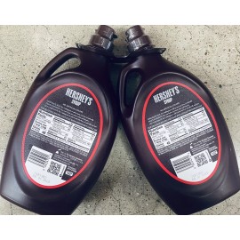 Hershey's Genuine Chocolate Syrup 48 Oz Bottle - FAT FREE - 2 PACK