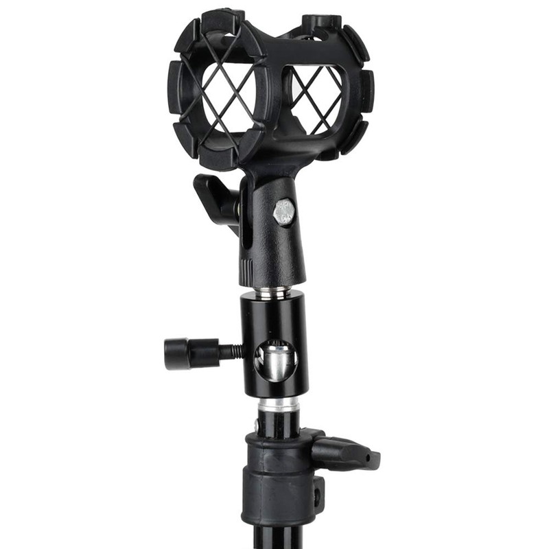 CAMVATE Light Pole Connector with 5/8"-27 Male Screw for Microphone