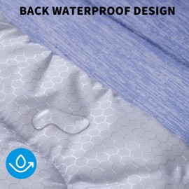 MARUNDA Dog Cooling Mat, 36" x 24" Thicken Waterproof Cooling Mat for Extra Large Dog, Q-MAX>0.5 Ice Cool Fabric-Cool on Contact，Easy Washable Pet Pad in Summer (36" x 24" (L-Crate), Blue)