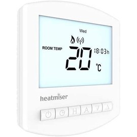 Heatmiser Wireless Thermostat Slimline-RF V3, white
