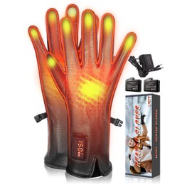 LATIT Upgraded Heated Gloves for Women Men, Rechargeable Electric Battery Heated Gloves Liners,Touchscreen Thin Waterproof Warm Gloves for Work Camping Hiking Riding Ski, Heated Gloves Rechargeable