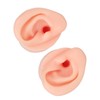 1 Pair Piercing Practice Ear Model Novice Soft Silicone Flexible