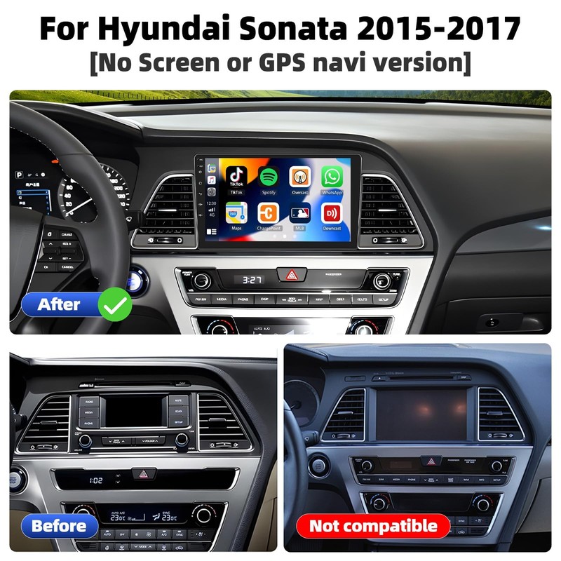 SIXTOP 2+64G Android 13 Car Stereo Radio for Hyundai Sonata