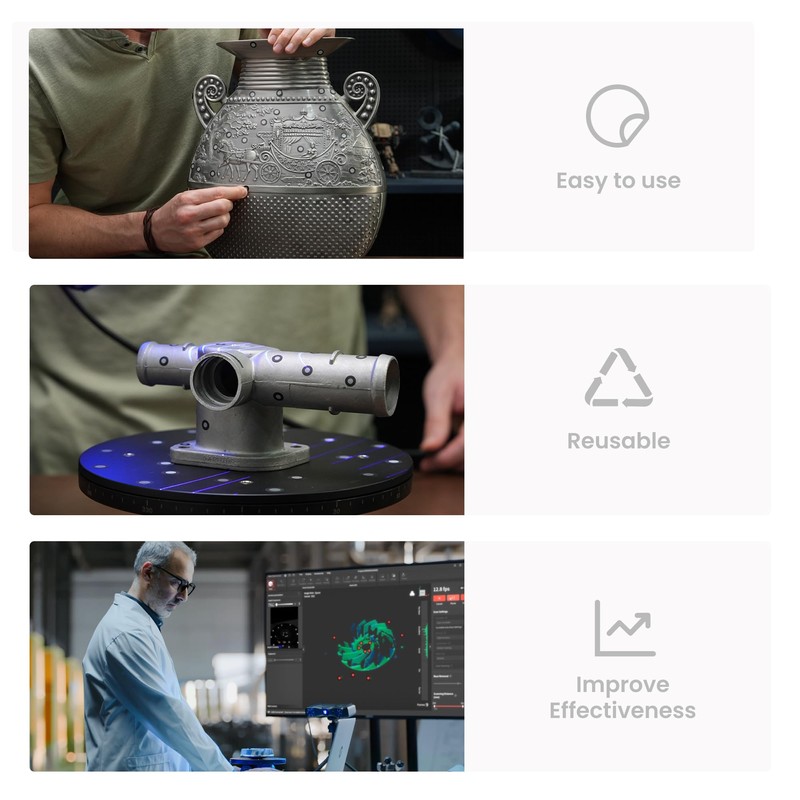 Revopoint Marker Points for 3D Scanners, High Reflective Target Accurate