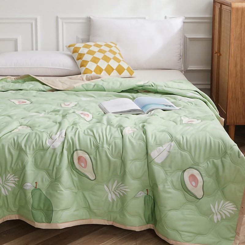 Summer Air Conditioner Quilt Machine Washable Soft Breathable Portable Air