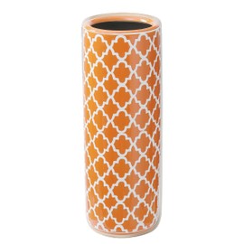 HOZUSO Porcelain Ceramic Umbrella Stand Umbrella Holder Modern Style Floor Vase for Storing Canes Walking Sticks for Entryway Indoor Decor 24‘’High