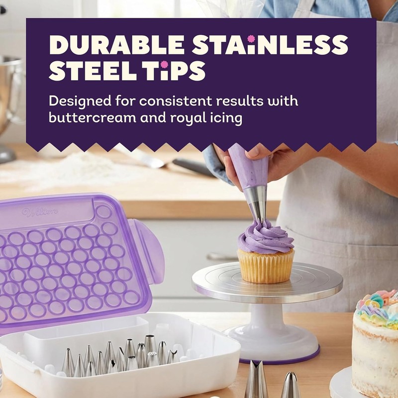 Wilton 2104-0240 Juego de boquillas Master para decorar pasteles, 55