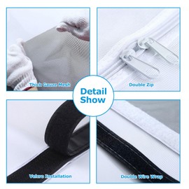 SOONHUA Cat Screen Door Fits Door Size 90cm x 200cm Heavy Duty Pet Screen Door Pets Proof Screen Door with Zipper Mosquito Net Door Curtain Prevent Dogs Cats Running Out from Home,Double Zip