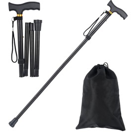 OUPARY Foldable Walking Cane for Men & Women - Portable Lightweight Cane Adjustable ...