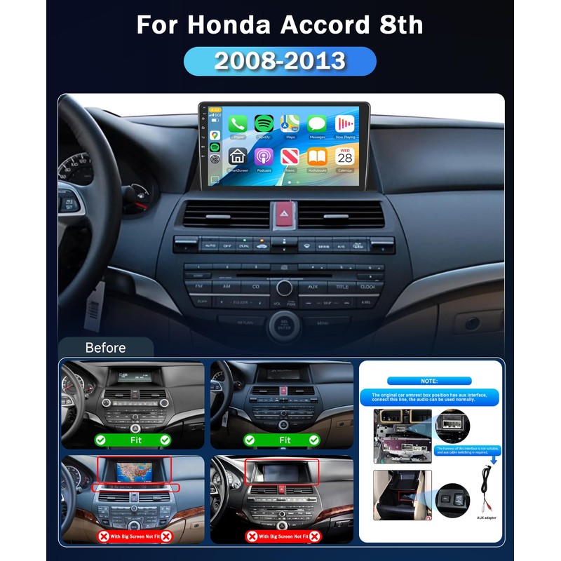 METEESER 【2+64G】 for Honda Accord 8th 2008-2013 Android Car Stereo