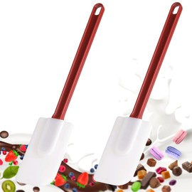 Espátulas de goma flexible, juego de espátulas de silicona, espátula de goma suave de 9.5 pulgadas, espátula comercial, espátula raspadora de silicona