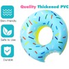 GotGala 2 Pack Donut Pool Floats for Kids, Inflatable Swim