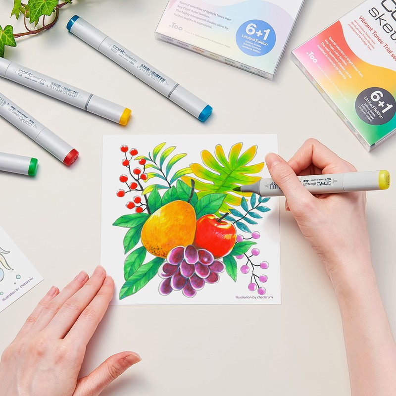 Copic Sketch 6 + 1 Limited Edition Set - Vibrant