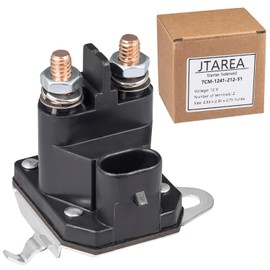 7CM-1241-212-51 Relé de Arranque Solenoide 12V 2 Terminales Reemplazo de Relé de Solenoide para Cortacésped Trombetta 7CM124121251 M008904-000 Gravely 05167200 Cortacésped de Montar Tractor