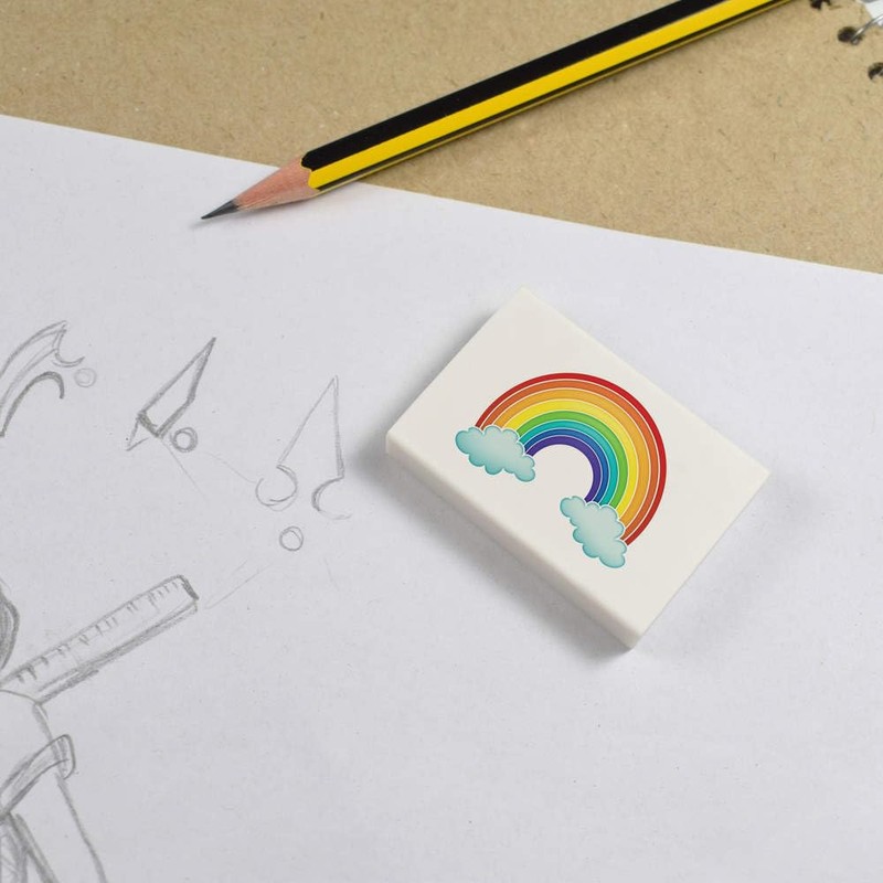 2 x 45mm 'Cute Rainbow' Erasers/Rubbers (ER00046945)