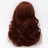 Cying Lin 18" Long Curly Red Brown Beehive Wig Heat