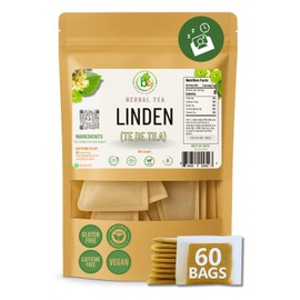 Tila Té (Linden Tea) – 60 Tea Bags – 100% Natural, Vegan, Herbal – Caffeine-Free, Gluten-Free, Non-GMO – Soothing Traditional Infusion – by Bexpertsusa