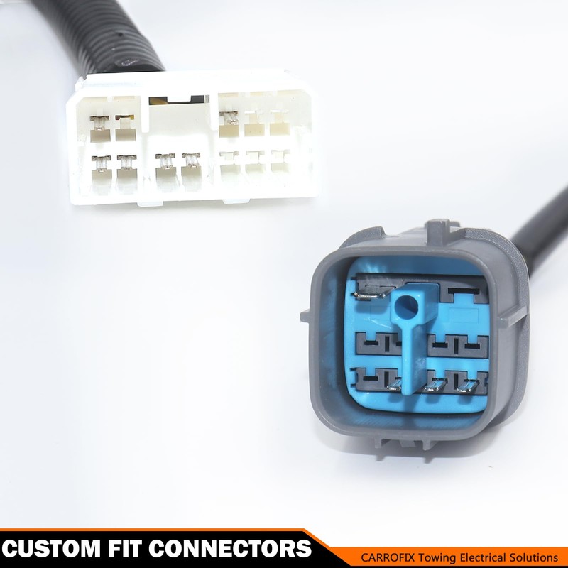 CARROFIX Vehicle-Specific Wiring 4-Way Flat Trailer Hitch Harness for Honda