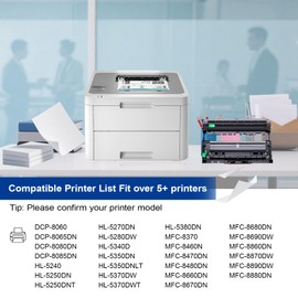DR620 Black Drum Unit, Up to 52,000 Page Yield 1-Pack Replacement for Brother DR620 Use for DCP-8060 DCP-8065DN DCP-8080DN HL-5240 HL-5250DN HL-5250DNT MFC-8370 MFC-8460N MFC-8470DN (Not a Toner)